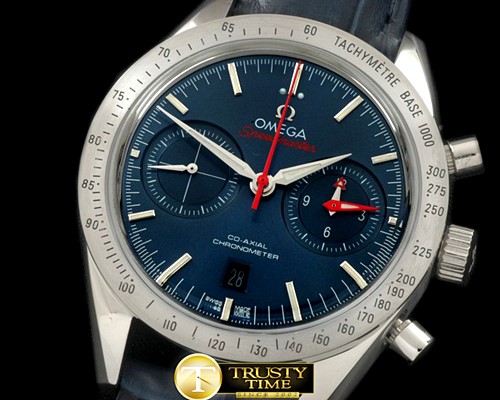 오메가 Speedmaster Moon Watch SS/LE Blue Stick A7750 -OMG0358A