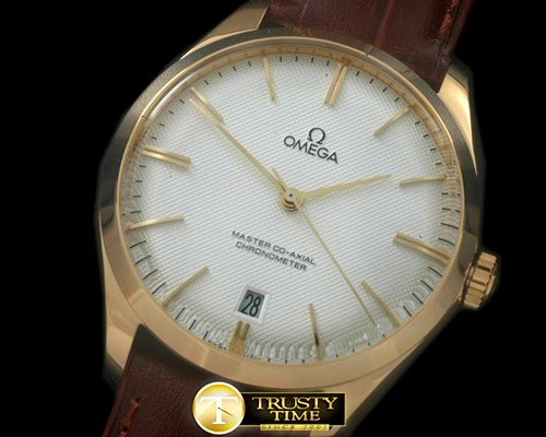 오메가 Deville Tresor RG/LE White Miyota 8205 -OMG0362