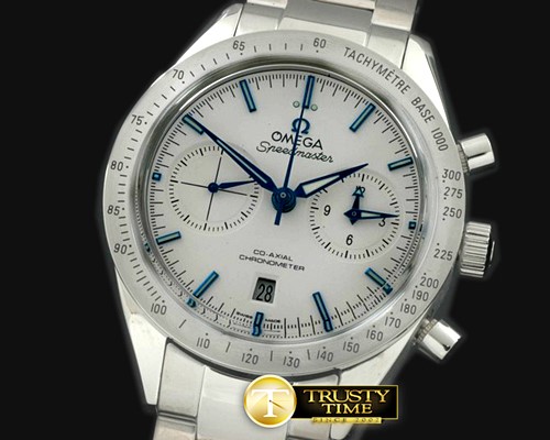 오메가 Speedmaster Broad Arrow SS/SS White Stick A7750 -OMG0370A