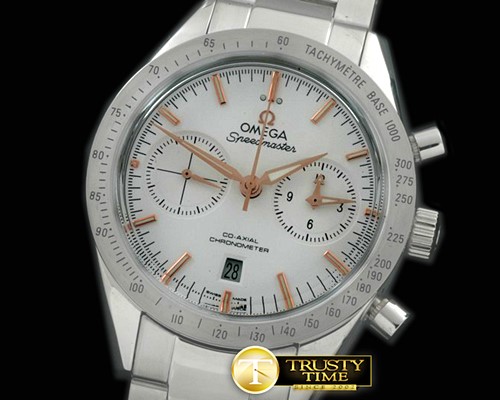 오메가 Speedmaster Broad Arrow SS/SS White Stick A7750 -OMG0370B