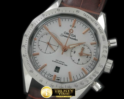 오메가 Speedmaster Broad Arrow SS/LE White Stick A7750 -OMG0371B