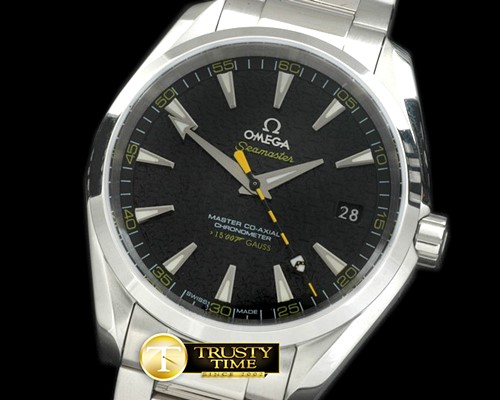 오메가 Aqua Terra 007 SS/SS Black Miyota 8205 -OMG0379