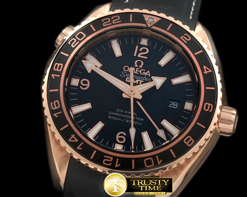 오메가 POcean GMT Ceramic Black RG/RU M8205 -OMG0381