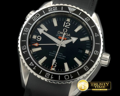 오메가 POcean GMT Ceramic Black SS/RU M8205 -OMG0385