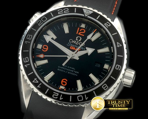 오메가 POcean GMT Ceramic Black SS/RU M8205 -OMG0386