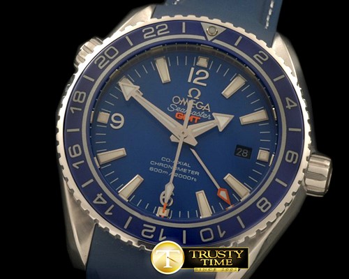 오메가 POcean GMT Ceramic Blue SS/RU M8205 -OMG0387