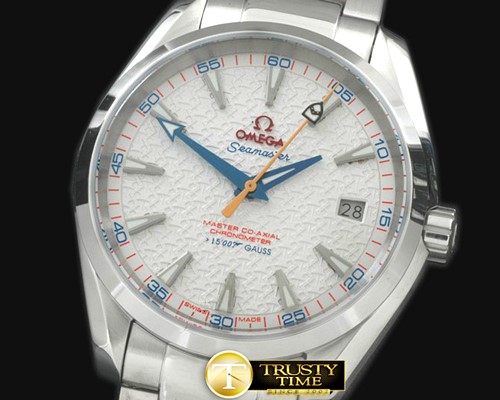 오메가 Aqua Terra 007 SS/SS White Miyota 8205 -OMG0398