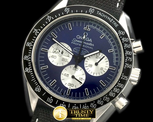 오메가 Speedmaster Snoppy SS/LE Blue OS20 Quartz -OMG0417C