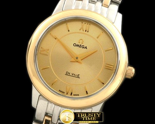 오메가 Deville Prestige SS/YG Gold Jap Qtz -OMG0426C