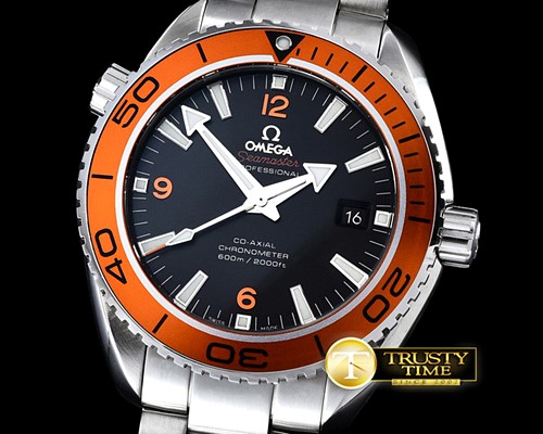오메가 Planet Ocean 42mm Blk/Or SS/SS Noob Asia 2824 Mod 850 -OMG0443A
