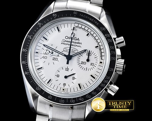 오메가 Speedmaster Snoopy Ltd Ed SS/SS White Asia Venus 75 -OMG0445