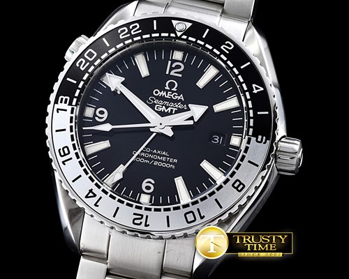 오메가 POcean 42mm GMT Black SS/SS JHF MY8205 -OMG0447A