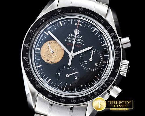 오메가 Apollo 11 Speedmaster SS/SS Black Asia Venus 75 -OMG0452A