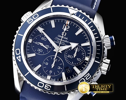 오메가 Planet Ocean Chrono SS/RU Blue JHF A7750 -OMG0457H