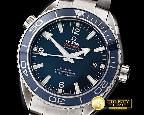 오메가 Planet Ocean Ceramic 42mm TI/TI Blue BP Asia 2824 -OMG0458B