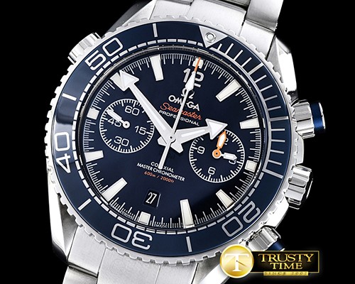 오메가 POcean Chrono JHF SS/SS Blue A7750 -OMG0460C
