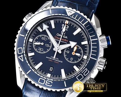 오메가 POcean Chrono JHF SS/RU Blue A7750 -OMG0460D