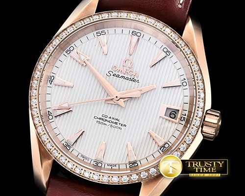오메가 Aqua Terra 38mm RG/LE2 White Diam A2836 Mod8500 JHF -OMG0464K