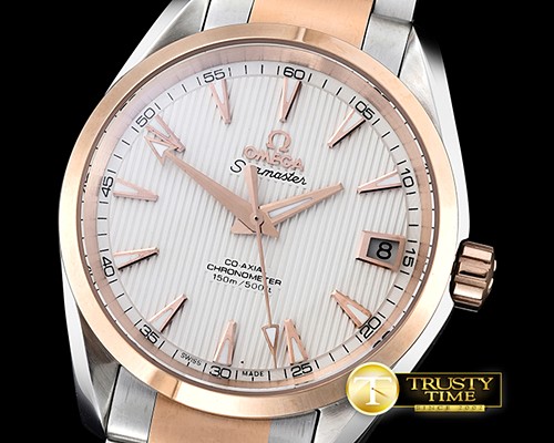 오메가 Aqua Terra 38mm RG/SS White JHF A2836 Mod8500 -OMG0465B