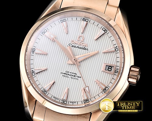 오메가 Aqua Terra 38mm RG/RG White JHF A2836 Mod8500 -OMG0465D