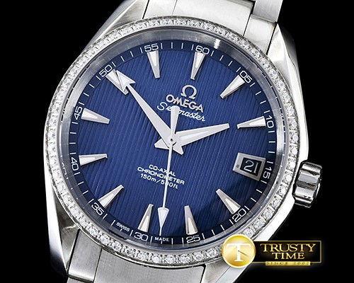 오메가 Aqua Terra 38mm SS/SS Blue Diam JHF A2836 Mod8500 -OMG0465F