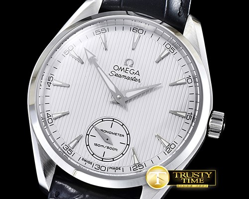 오메가 Aqua Terra XXL Small Secs SS/LE White Asia HW -OMG0483A