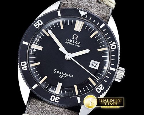 오메가 Omega Vintage Seamaster 1968 SS/LE Black MY8215 -OMG0490