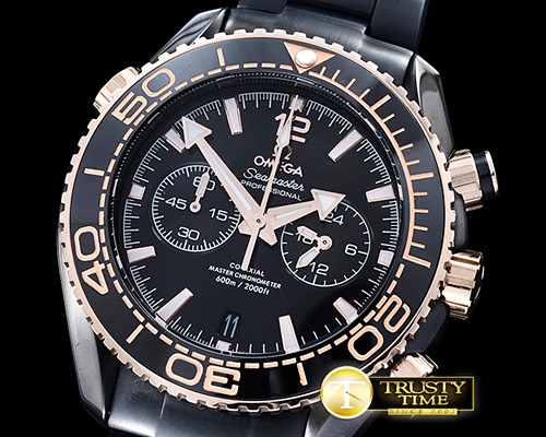 오메가 Basel 2016 POcean Chrono PVD/SS Black OS20 Quartz -OMG0491B