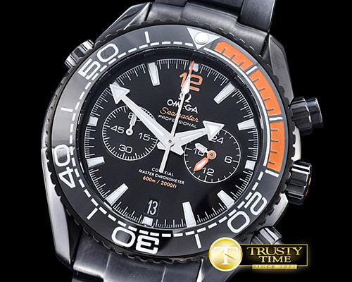 오메가 Basel 2016 POcean Chrono PVD Black/Org OS20 Quartz -OMG0492A