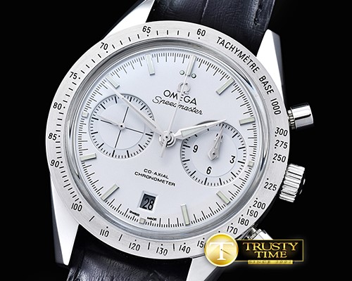 오메가 SpeedMaster '57 SS/LE White JHF Asia 7750 Mod 9300 -OMG0496B