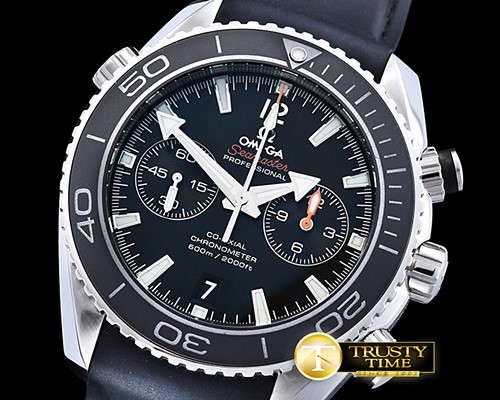 오메가 Planet Ocean 45mm Chrono SS/RU Blk BP A7750 Mod9300 -OMG0502A
