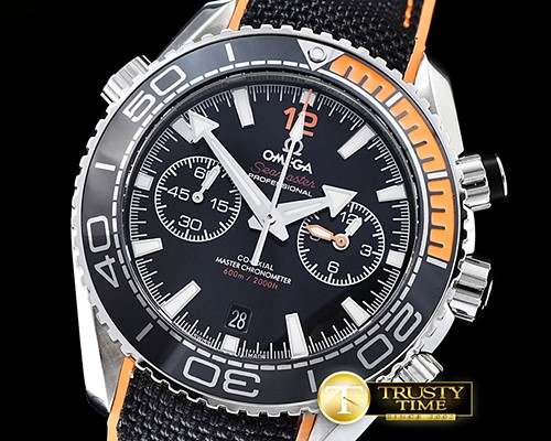 오메가 POcean Chrono Org Bez SS/NY JHF Blk A7750 Mod9900 -OMG0504A