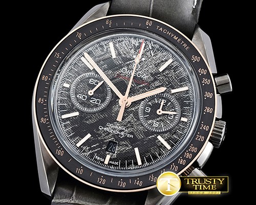 오메가 Grey Side of the Moon Meteorite PVD/NY Blk JHF A7750 -OMG0505