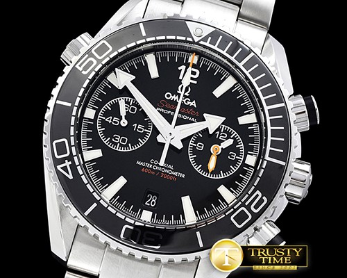 오메가 POcean Chrono Blk Bez SS/SS JHF Blk A7750 Mod9900 -OMG0510D