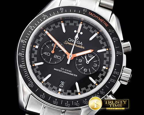 오메가 SpeedMaster Racing Ed. 2017 SS/SS Black/Org Jap Qtz -OMG0511A