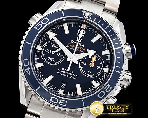 오메가 POcean Chrono Blue SS/SS Blue JHF A7750 Mod9900 -OMG0522C