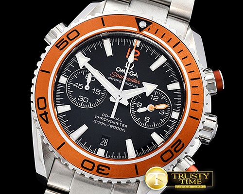 오메가 POcean Chrono Org SS/SS Black/Org JHF A7750 Mod9900 -OMG0522D