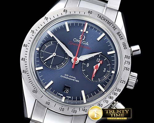 오메가 Speedmaster Chronograph SS/SS Blue JHF A7750 Mod 9300 -OMG0524A