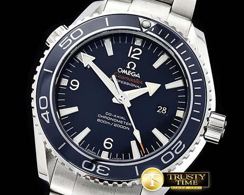 오메가 Planet Ocean 45mm Cer Bez SS/SS Blue JHF A2836 Mod -OMG0531C