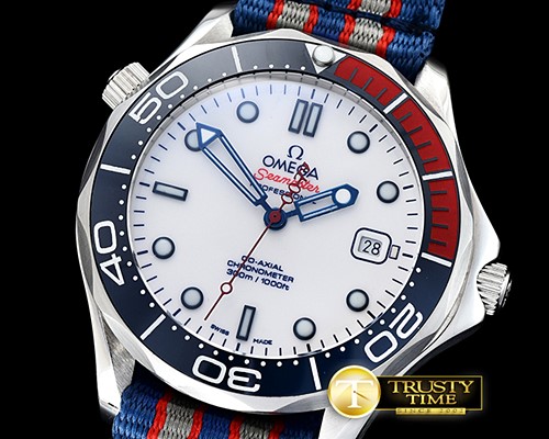 오메가 Seamaster Commander 007 SS/NY White URF MY8205 Mod -OMG0533A