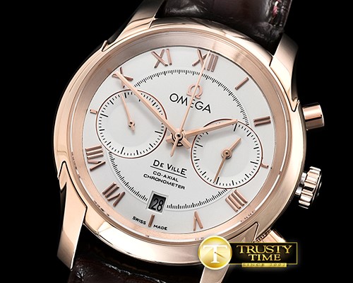 오메가 De Ville Chronograph Cal.9300 RG/LE White JHF A7750 -OMG0534B