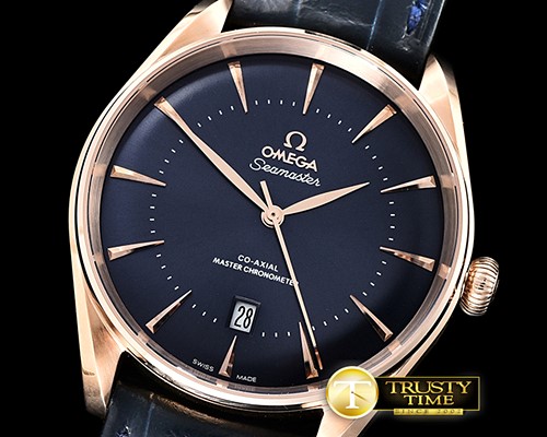 오메가 Seamaster Edizione Venezia RG/LE Blue/Stk Asia 2824 -OMG0537C