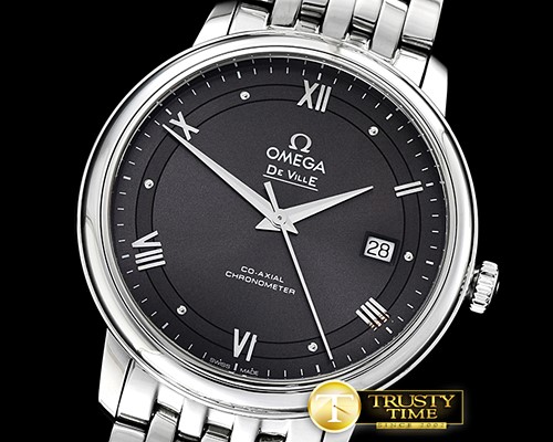 오메가 De Ville Prestige Mens SS/SS Grey TWF Asia 2824 -OMG0540F