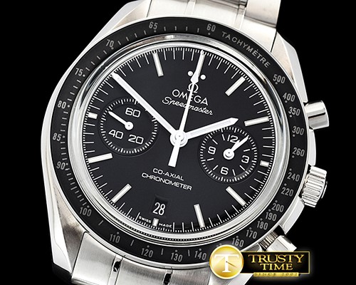 오메가 SpeedMaster MoonWatch Wht SS/SS Blk JHF V2 A7750 9300 -OMG0543C