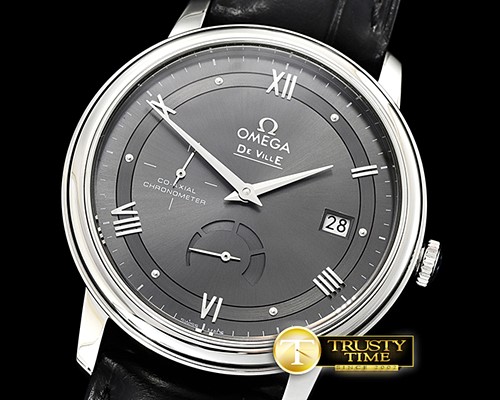 오메가 De Ville Prestige Power Reserve SS/SS Grey TWF A2824 -OMG0544B