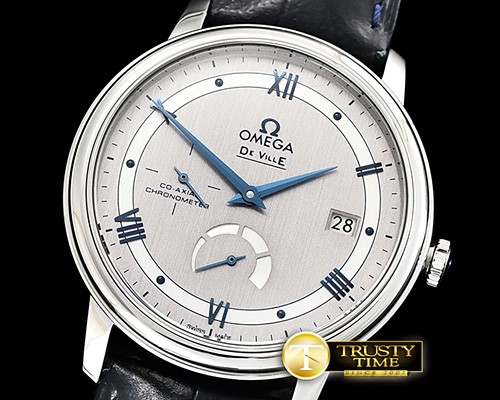 오메가 De Ville Prestige Power Reserve SS/SS Silv/B TWF A2824 -OMG0544D
