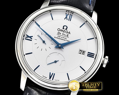 오메가 De Ville Prestige Power Reserve SS/SS Wht/B TWF A2824 -OMG0544E