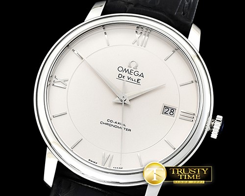 오메가 De Ville Prestige Mens SS/LE White MKF Miyota 9015 -OMG0551A