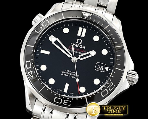 오메가 Seamaster Diver 300m CoAxial SS/SS Blk MKF V2 A2824 -OMG0553