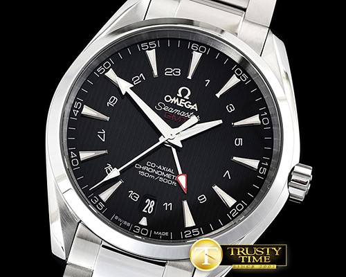 오메가 Aqua Terra 150M GMT SS/SS Blk VSF Ultimate Asia 8605 -OMG0554B